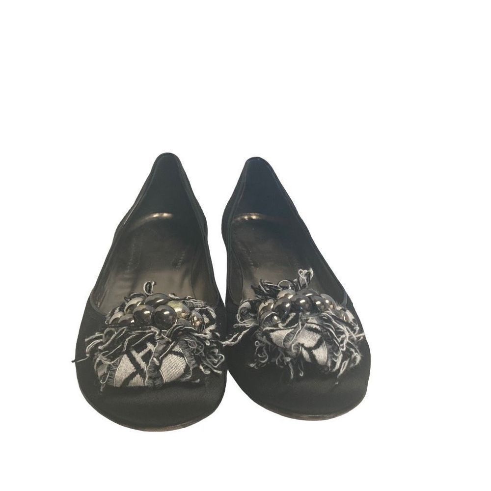ISABELLA FLORE Women’s Genuine Leather Made in Italy Vero Cuoio Size 8.5 M Black
